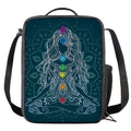Bohemian Seven Chakras Print Crossbody Lunch Bag
