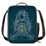 Bohemian Seven Chakras Print Crossbody Lunch Bag