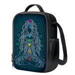 Bohemian Seven Chakras Print Crossbody Lunch Bag