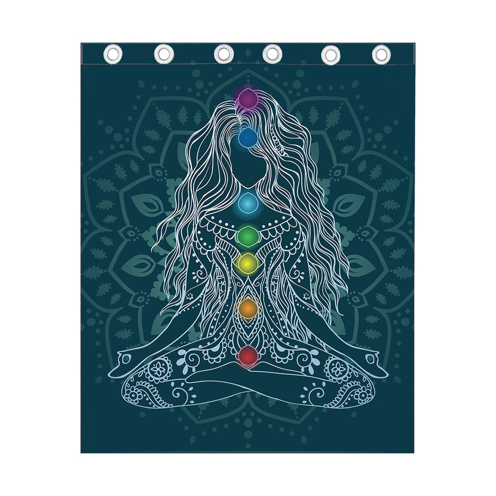 Bohemian Seven Chakras Print Curtain