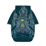 Bohemian Seven Chakras Print Dog Zip Up Hoodie