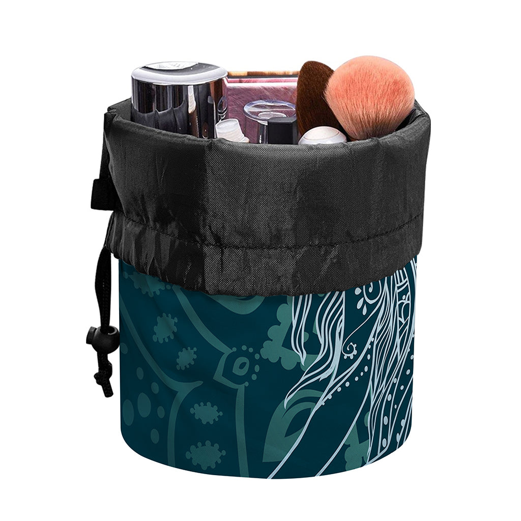Bohemian Seven Chakras Print Drawstring Makeup Bag