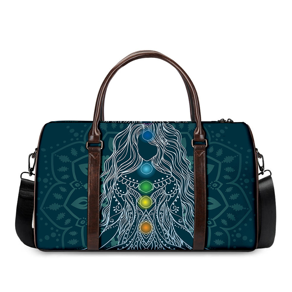 Bohemian Seven Chakras Print Duffle Bag
