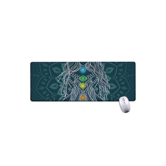 Bohemian Seven Chakras Print Extended Mouse Pad