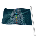 Bohemian Seven Chakras Print Flag