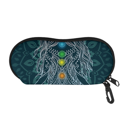 Bohemian Seven Chakras Print Glasses Case