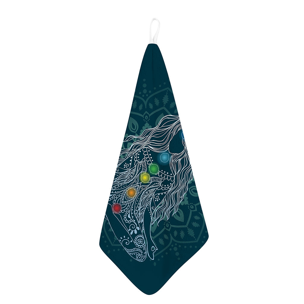Bohemian Seven Chakras Print Hand Towel