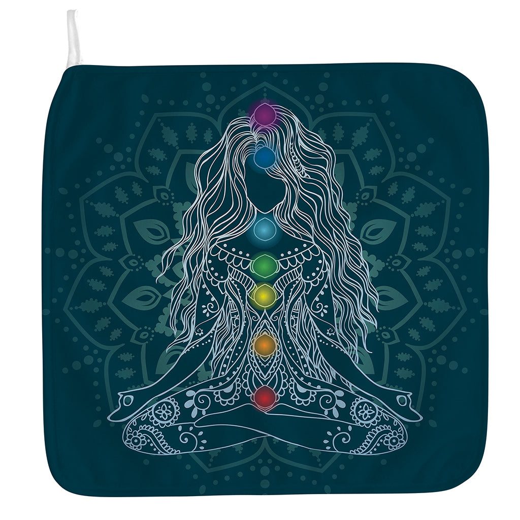 Bohemian Seven Chakras Print Hand Towel