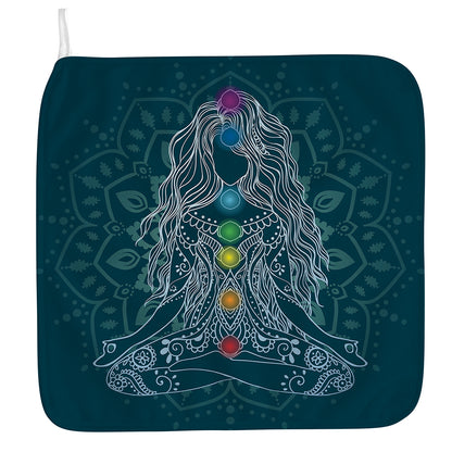 Bohemian Seven Chakras Print Hand Towel