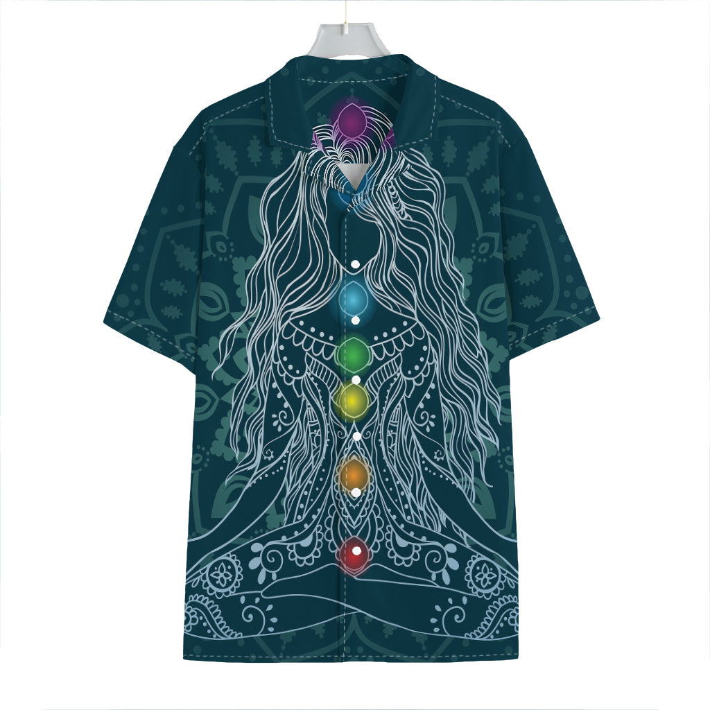 Bohemian Seven Chakras Print Hawaiian Shirt