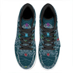 Bohemian Seven Chakras Print High Top Leather Sneakers