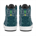 Bohemian Seven Chakras Print High Top Leather Sneakers