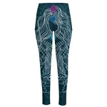 Bohemian Seven Chakras Print High-Waisted Pocket Leggings