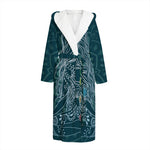 Bohemian Seven Chakras Print Hooded Bathrobe