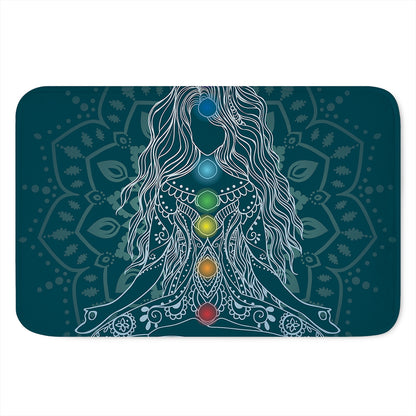 Bohemian Seven Chakras Print Indoor Door Mat