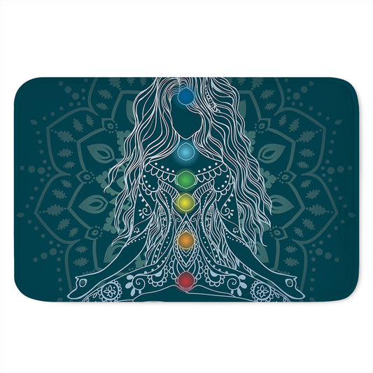 Bohemian Seven Chakras Print Indoor Door Mat