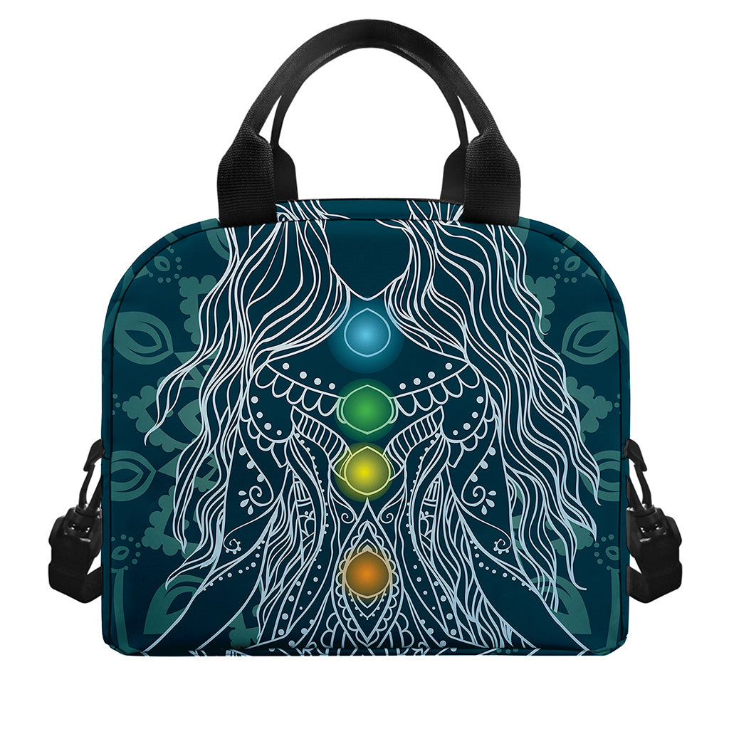 Bohemian Seven Chakras Print Insulated Lunch Bag