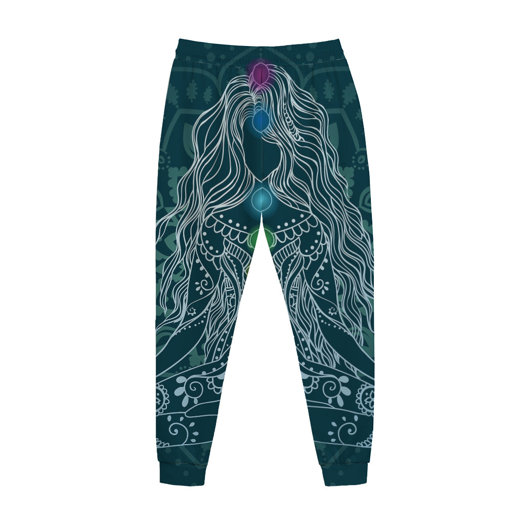 Bohemian Seven Chakras Print Jogger Pants