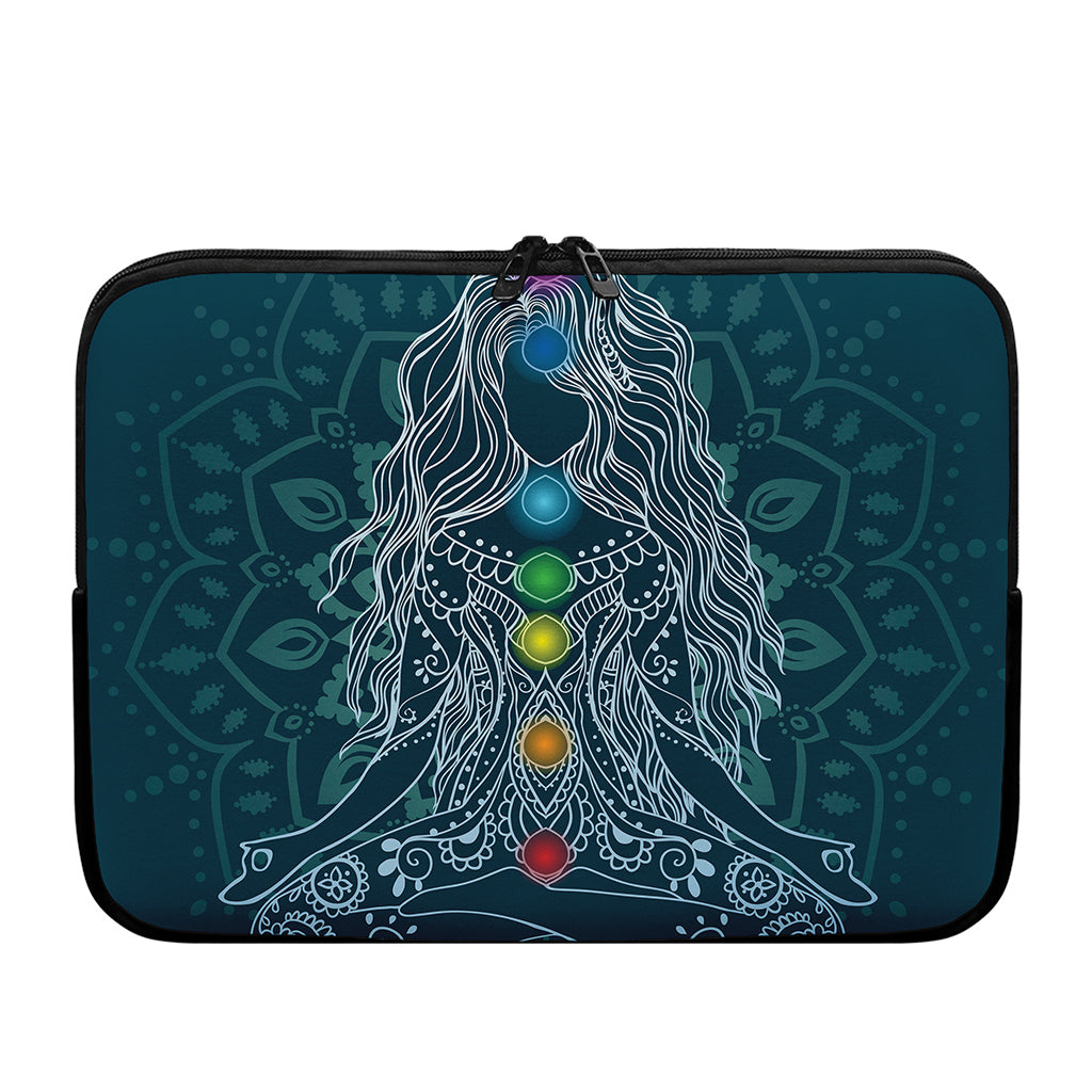 Bohemian Seven Chakras Print Laptop Sleeve