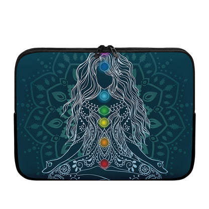 Bohemian Seven Chakras Print Laptop Sleeve