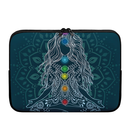 Bohemian Seven Chakras Print Laptop Sleeve