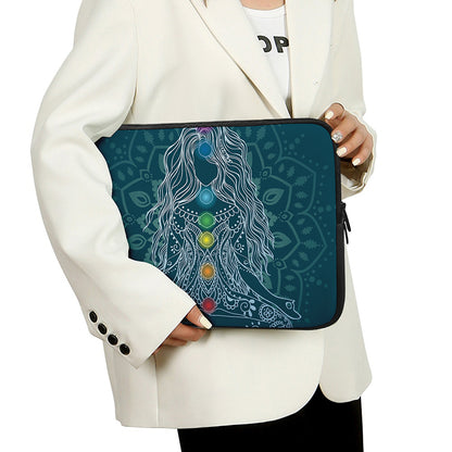 Bohemian Seven Chakras Print Laptop Sleeve