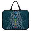 Bohemian Seven Chakras Print Laptop Sleeve With Handle