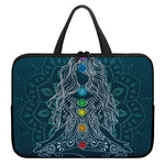 Bohemian Seven Chakras Print Laptop Sleeve With Handle