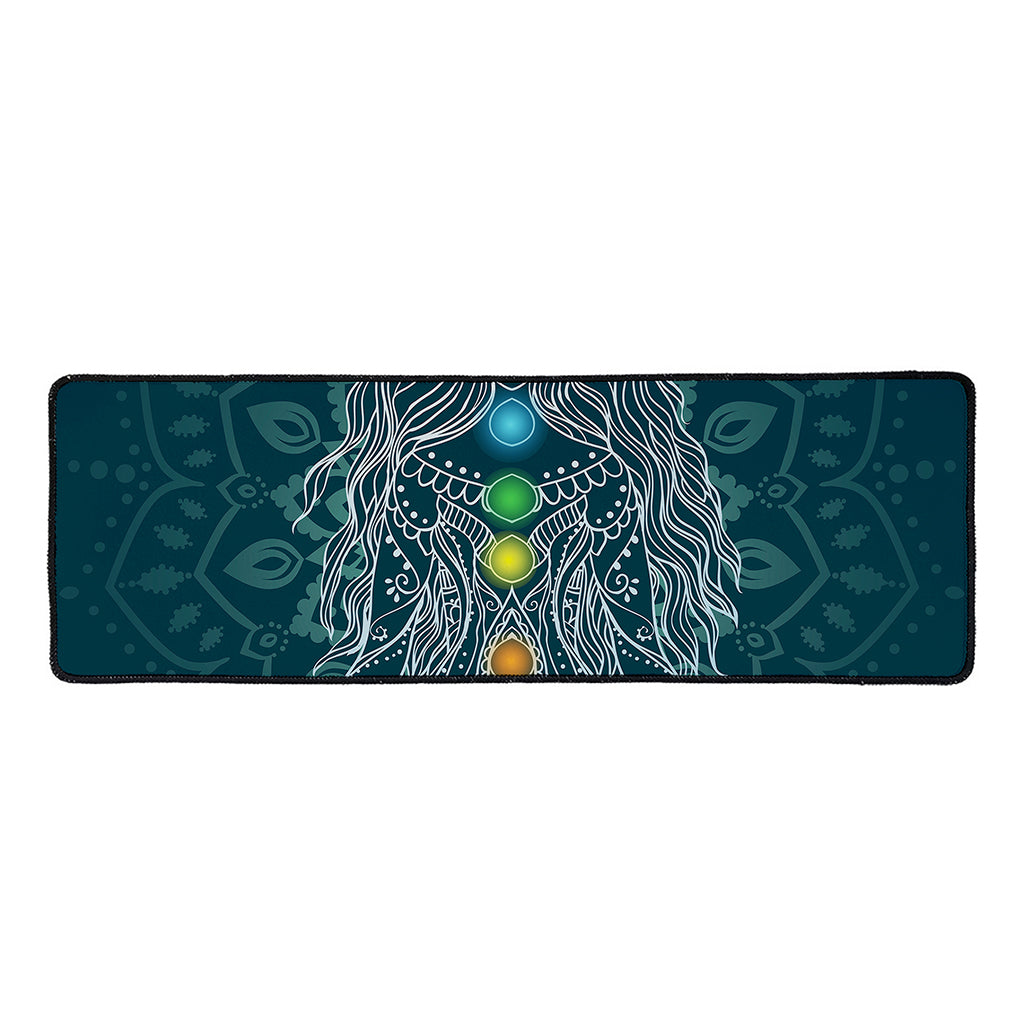 Bohemian Seven Chakras Print Long Kitchen Mat