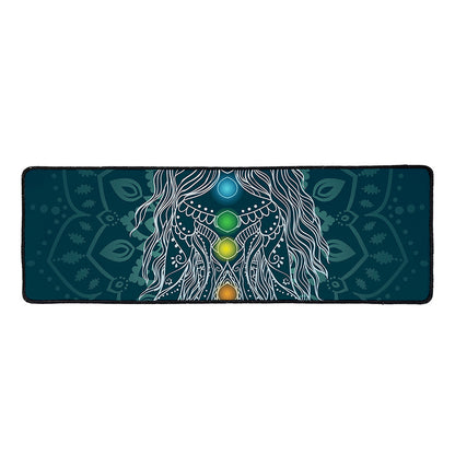 Bohemian Seven Chakras Print Long Kitchen Mat