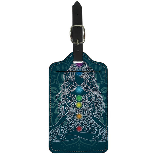 Bohemian Seven Chakras Print Luggage Tag