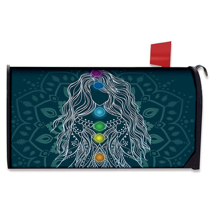 Bohemian Seven Chakras Print Mailbox Cover