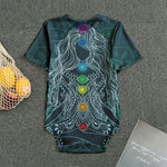 Bohemian Seven Chakras Print Men's Bodysuit