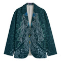 Bohemian Seven Chakras Print Men's Cotton Blazer
