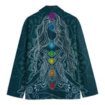 Bohemian Seven Chakras Print Men's Cotton Blazer