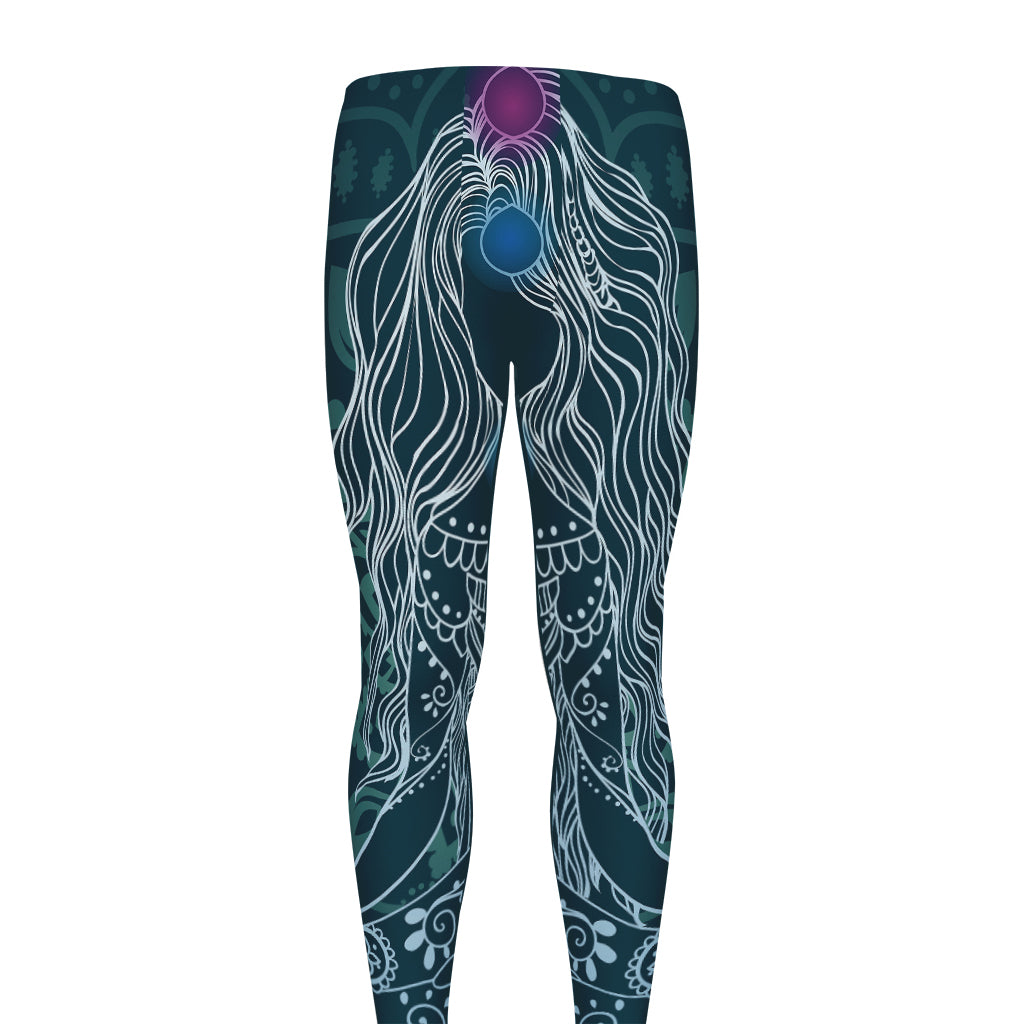 Bohemian Seven Chakras Print Men's leggings