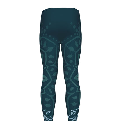 Bohemian Seven Chakras Print Men's leggings
