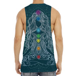 Bohemian Seven Chakras Print Men's Muscle Tank Top