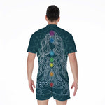 Bohemian Seven Chakras Print Men's Rompers