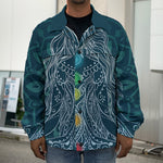 Bohemian Seven Chakras Print Men's Shirt Jacket