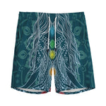 Bohemian Seven Chakras Print Men's Sports Shorts