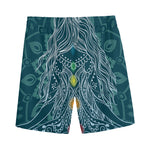Bohemian Seven Chakras Print Men's Sports Shorts