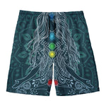 Bohemian Seven Chakras Print Men's Swim Trunks