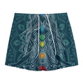 Bohemian Seven Chakras Print Mesh Shorts