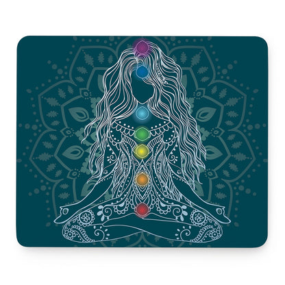 Bohemian Seven Chakras Print Mouse Pad