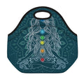 Bohemian Seven Chakras Print Neoprene Lunch Bag