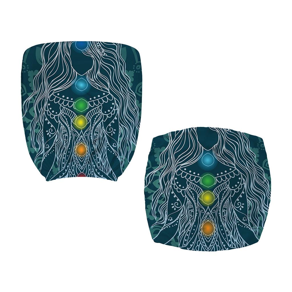 Bohemian Seven Chakras Print Office Chair Cover