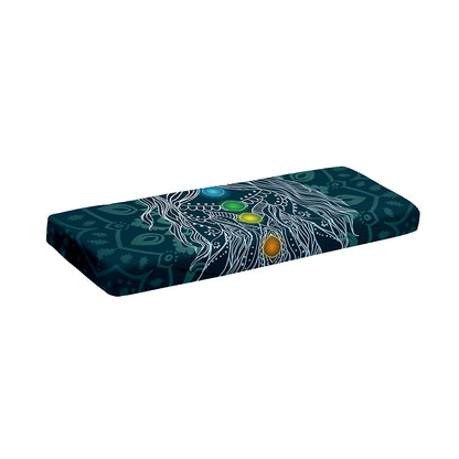 Bohemian Seven Chakras Print Piano Keyboard Cover