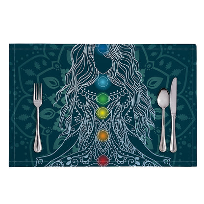 Bohemian Seven Chakras Print Placemat