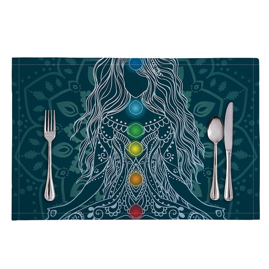 Bohemian Seven Chakras Print Placemat